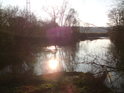 Samé srdce soutoku řek Orlice a Dědina u Třebechovic pod Orebem v úžasném podzimním Slunci.
